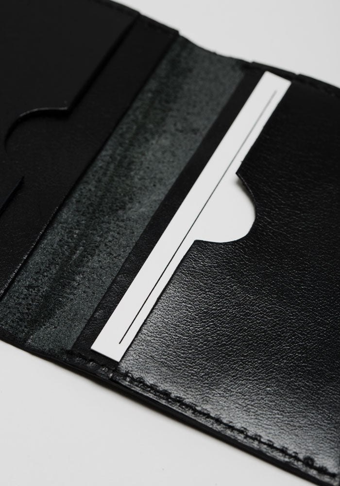 Bi-Fold Card Holder: Black