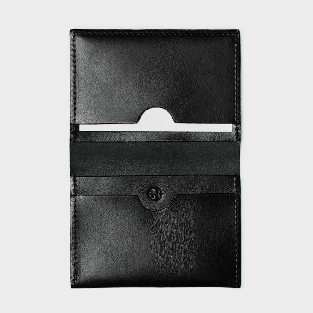 Bi-Fold Card Holder: Black